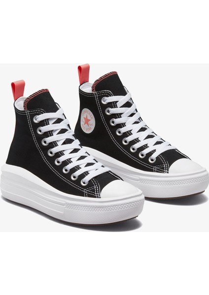 Chuck Taylor All Star Move Kadın Siyah Platform Sneaker.001