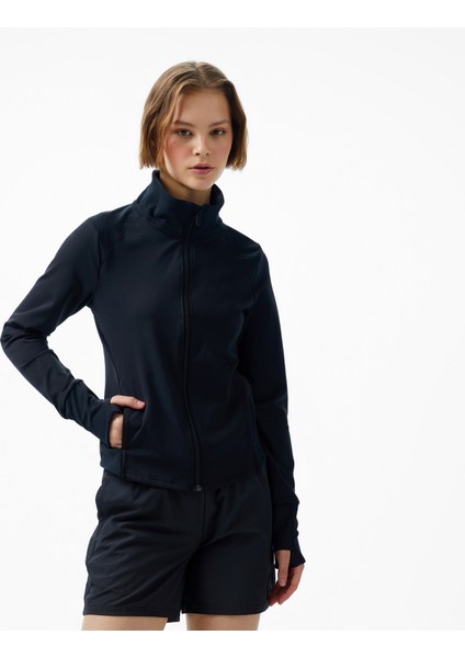 Meridian Kadın Siyah Koşu Ceketi.001