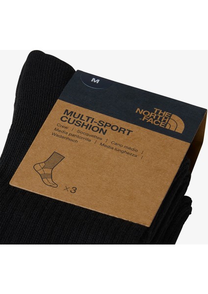 Multi Sport Cush Crew Sock 3P Unisex Çorap