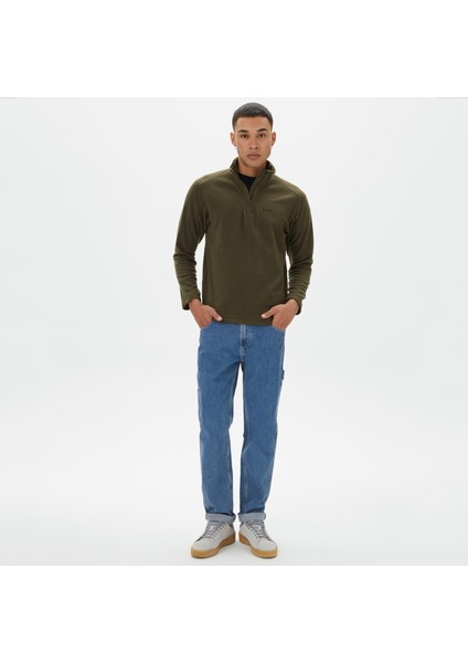 Daybreaker Zip Fleece Erkek Yeşil Polar.431