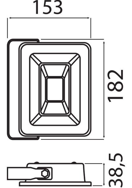 Horoz Pars-30 30W 6400K Beyaz Işık Slim LED Projektör fırsatları