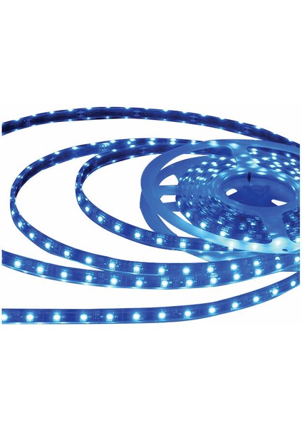 AS01-00306 Mavi 12V Üç Çip 60 Ledli Silikonsuz Şerit LED 5 m fiyatları