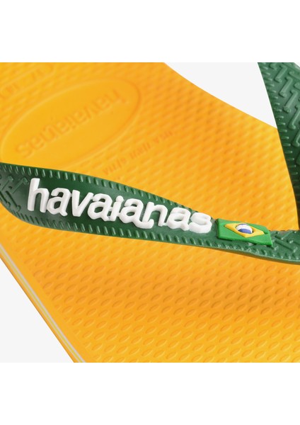 Brasil Logo Erkek Sarı Terlik.1740