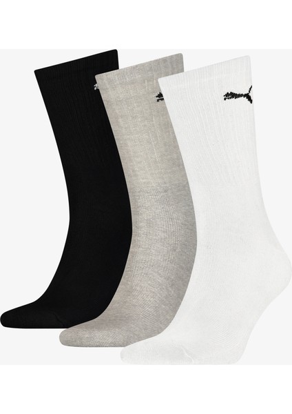 Crew 3lü Unisex Beyaz Çorap.10 fiyatları