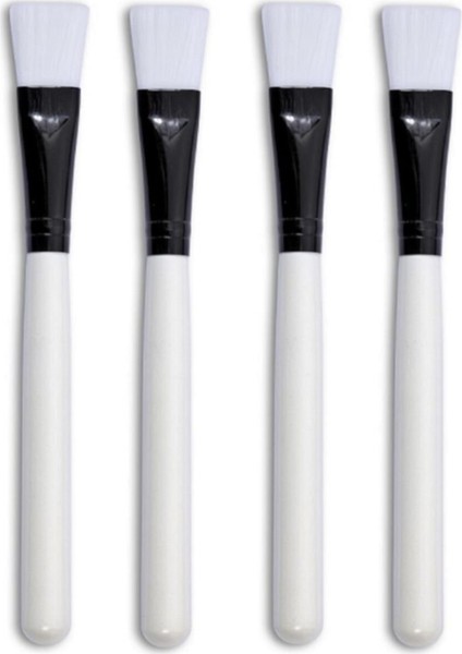 Küçük Maske Fırçası Seti, 4 Parça, Yüz Bakımı ve Temizlik Aracı