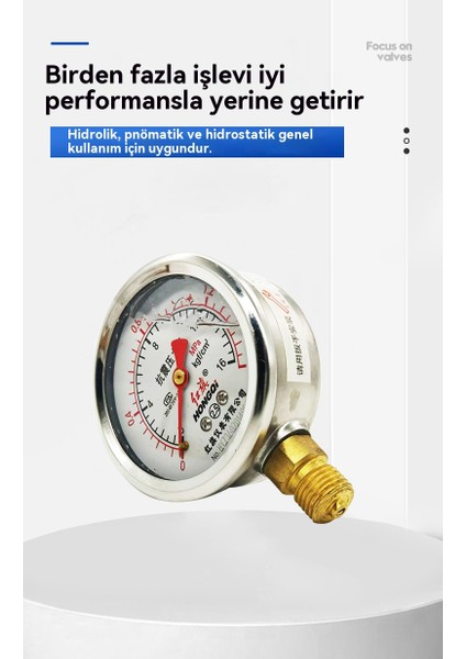 Sismik ve Su/basınç/damper Dirençli YND60 1,6 Mpa Sismik Basınç Göstergesi (Yurt Dışından) modelleri