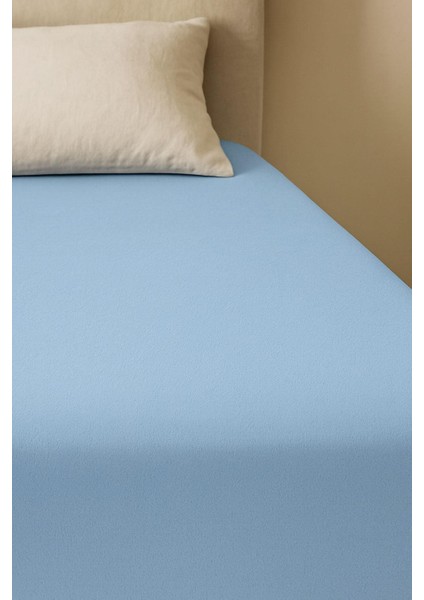 200 x 200 cm Battal Boy Düz Pamuklu Çift Kişilik Lastikli Fitted Penye Çarşaf modelleri