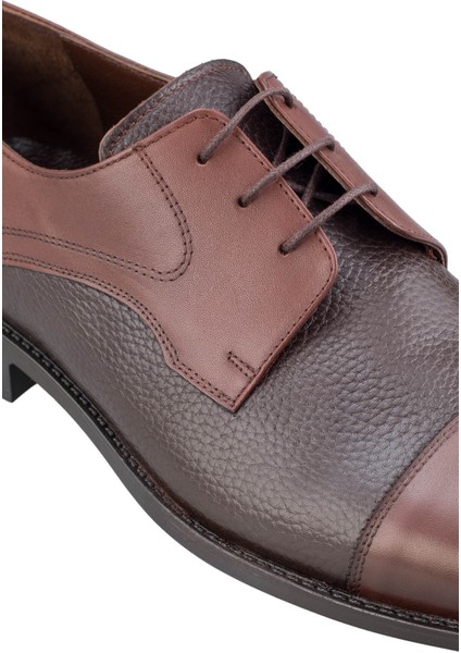 Kahverengi Klasik 100% Hakiki Deri Bağcıklı Ayakkabı modelleri