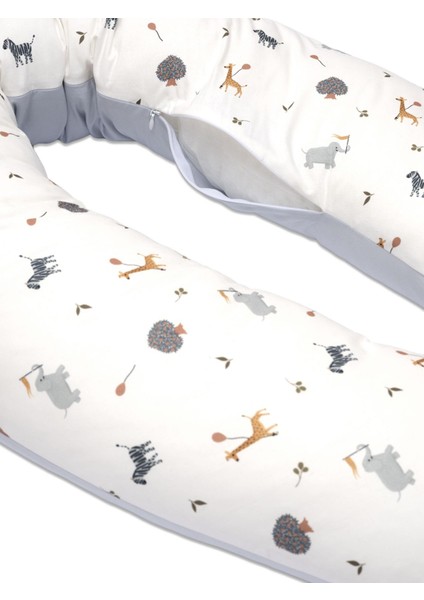 Hamile Destek Minderi - Zoo - Mavi - 160 cm