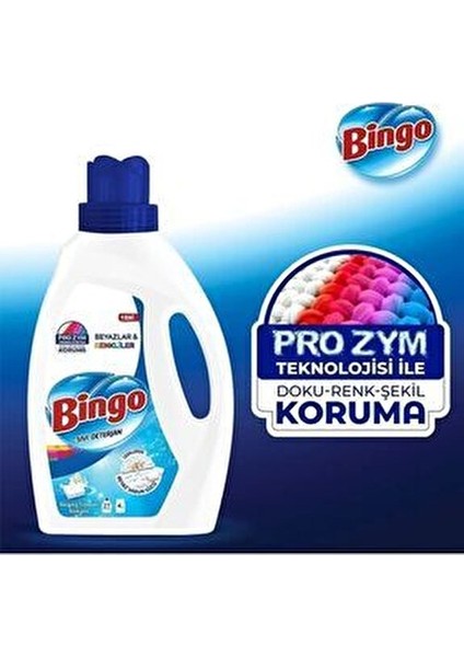 Sıvı Deterjan Beyaz Sabun 1755 ml 27 Yıkama Beyaz ve Renkli Giysiler İçin Etkili modelleri