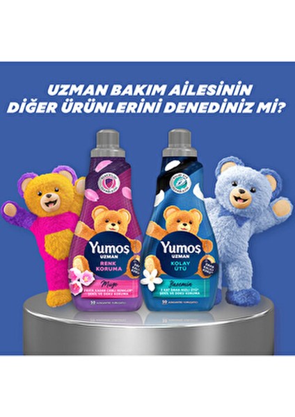 Uzman Kolay Ütü Deterjan Yasemin 2X1200ML 100 Yıkama Beyaz ve Renkliler İçin