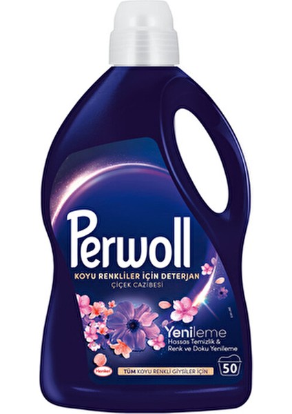 Yenileme Sıvı Çamaşır Deterjanı 4'lü Set 200 Yıkama Çiçek Cazibesi Koyu Renkler fırsatları
