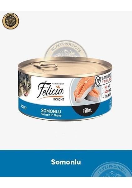 Biftekli-Tavuklu-Somonlu Yetişkin Kedi Konservesi 18X85GR modelleri