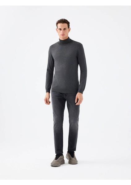 Regular Fit Antrasit Erkek Kazak LF2041623 fiyatları