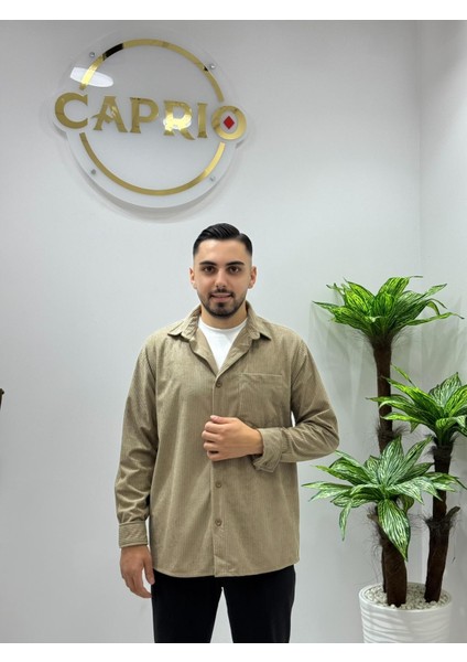 Erkek Kadife Kumaş Kışlık Gömlek Yeni Sezon Oversize Gömlek Renk Solması Yapmaz fiyatları