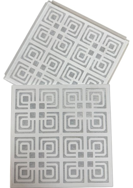 30X30 Clip-In Yonca Beyaz Dekoratif Asma Tavan Paneli 10 Adet