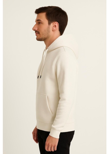 Erkek Krem Kapüşonlu SWEATSHIRT-W1108 fiyatları
