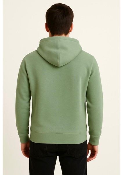 Erkek Yeşil Kapüşonlu SWEATSHIRT-W1108 modelleri