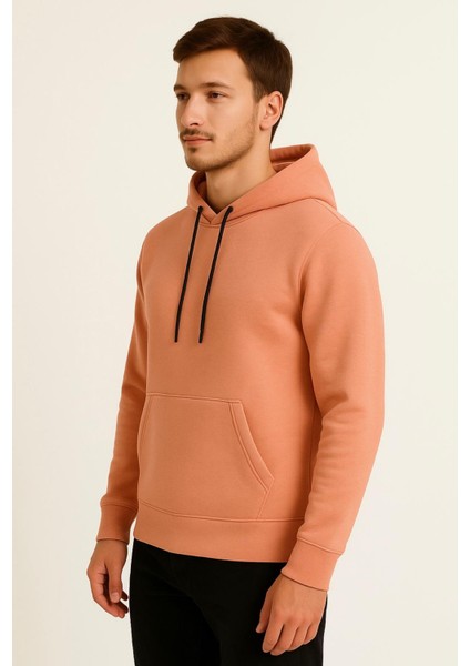 Erkek Somon Kapüşonlu SWEATSHIRT-W1108