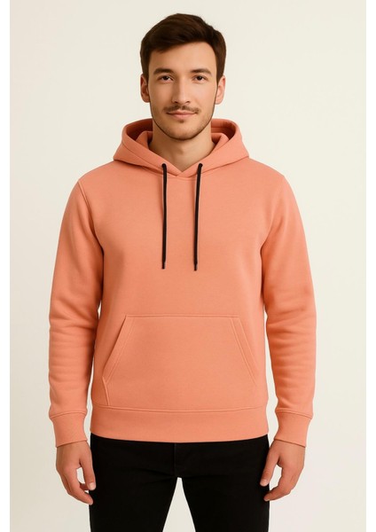 Erkek Somon Kapüşonlu SWEATSHIRT-W1108 fiyatları