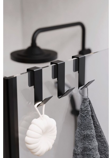 Paslanmaz Çelik Inoks Havlu Askısı,duşakabin Cam Askılık,banyo Duşakabin Askı 3 Adet