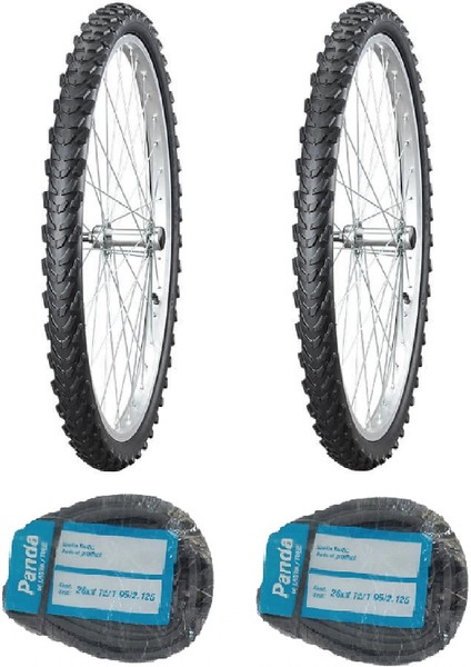 Irc 26 Jant 26X1.95 Mb-48 Bisiklet Dış Lastiği x 2 Adet + Panda Iç Lastik Seti