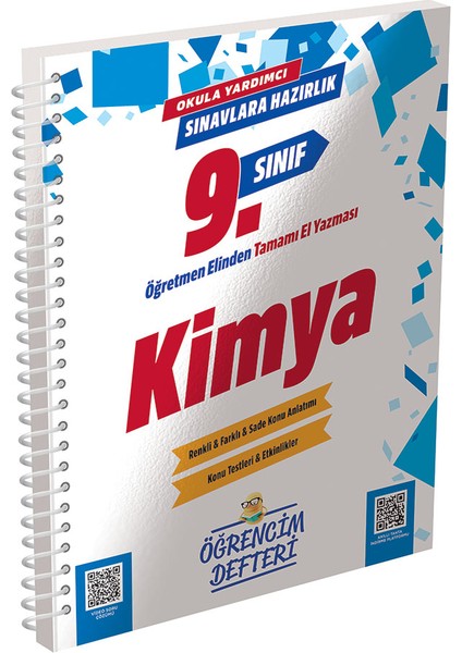 3161-9.SINIF Kimya Öğrencim Defteri