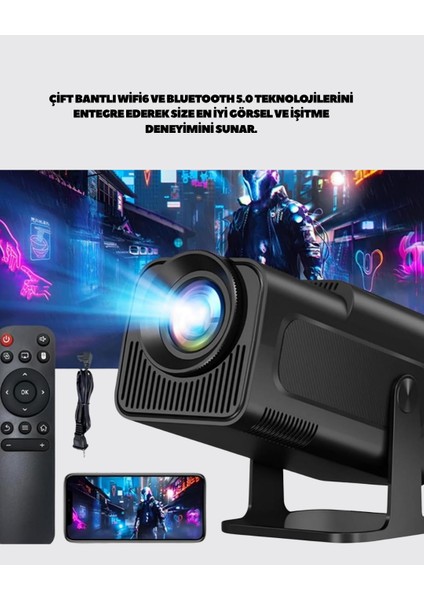 Uzun Ömürlü Lamba ve Dahili Hoparlörlü Ev Sinema Projektörü modelleri