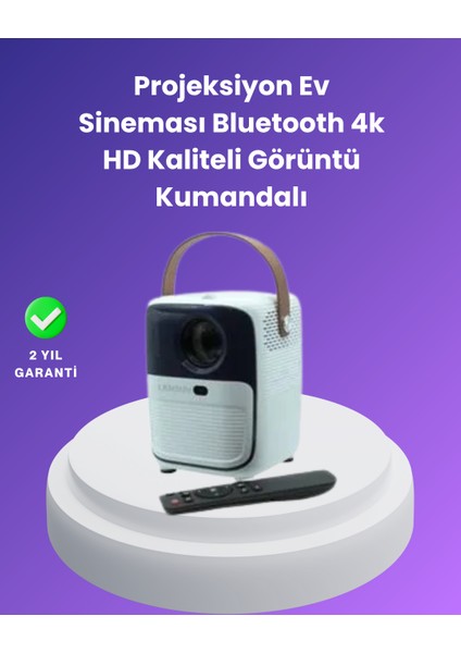 Çoklu Giriş Destekli Projektör – Hdmı, USB ve Kulaklık Bağlantı Seçenekleriyle Geniş Uyuml