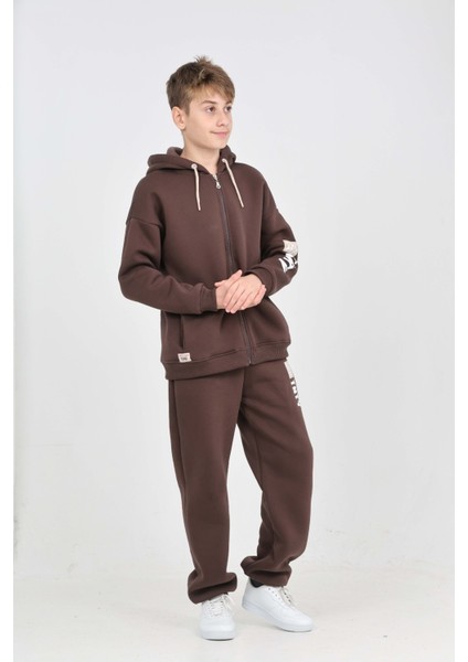 Erkek Çocuk Kolu Baskılı Eşofman Takım