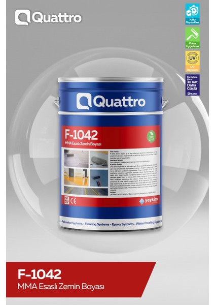 Quattro F-1042 Mma Esaslı Zemin Boyası