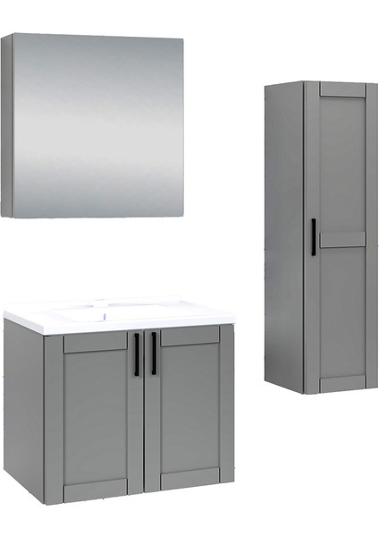 %100 MDF - 65 cm Riva Banyo Dolabı + 30 cm Riva Boy Dolabı fırsatları