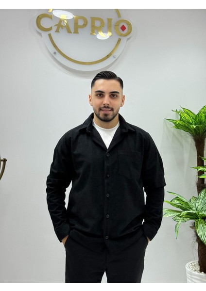 Erkek Kadife Kumaş Kışlık Gömlek Yeni Sezon Oversize Gömlek Renk Solması Yapmaz fiyatları