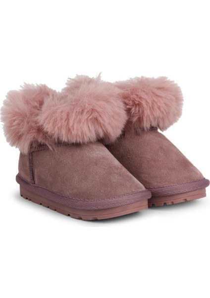 Slide BUCK3062-BH009 Kürklü Çocuk Botu - Toz Pembe fırsatları
