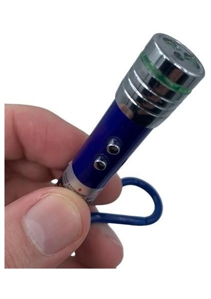 Bfs 3 Fonksiyonlu Kırmızı Beyaz Işıklı LED Lazer Kedi Köpek Oyuncak Anahtarlık