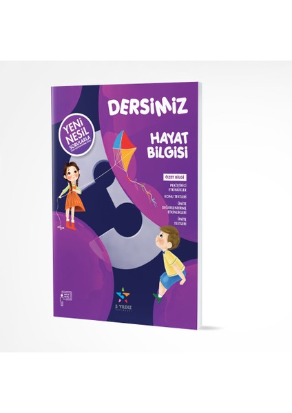 5 Yıldız Yayınları 3. Sınıf Hayat Bilgisi Etkinlikli Soru Bankası