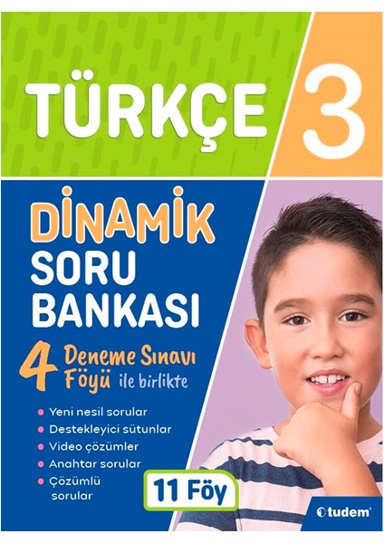 Tudem Yayınları 3. Sınıf Türkçe Dinamik Soru Bankası fiyatları