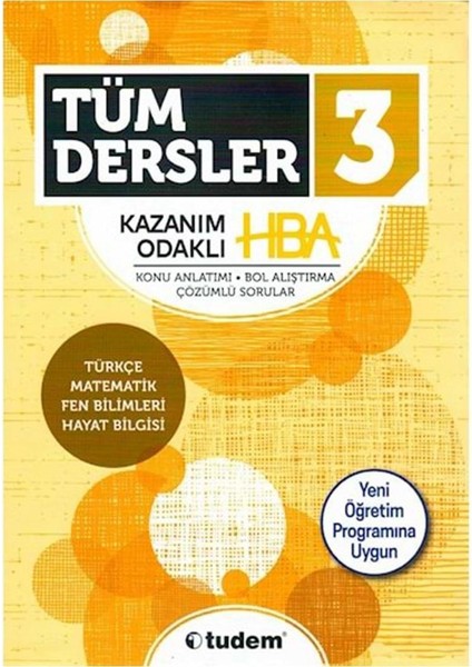 Tudem Yayınları 3. Sınıf Tüm Dersler HBA fiyatları
