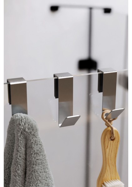 Paslanmaz Çelik Inoks Havlu Askısı,duşakabin Cam Askılık,banyo Duşakabin Askı 3 Adet modelleri