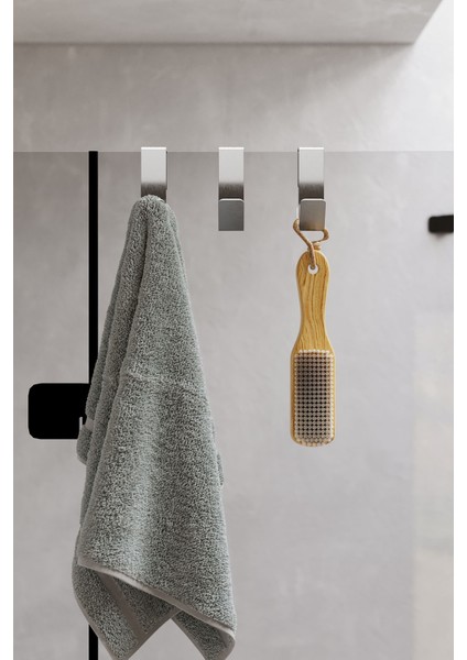 Paslanmaz Çelik Inoks Havlu Askısı,duşakabin Cam Askılık,banyo Duşakabin Askı 3 Adet fırsatları