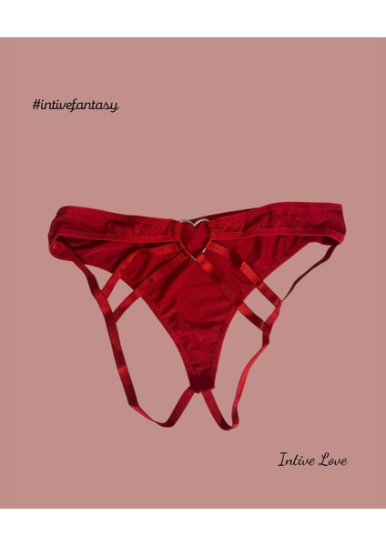 Intive Kalp Aksesuar Detaylı Ipli Ağı Açık Fantasy String/tanga modelleri