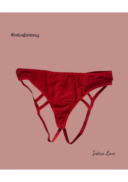 Intive Kalp Aksesuar Detaylı Ipli Ağı Açık Fantasy String/tanga fırsatları