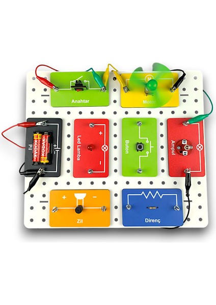 Mıknatıslı Devreler Temel Elektrik Bilgileri Uygulamalı Eğitim Seti