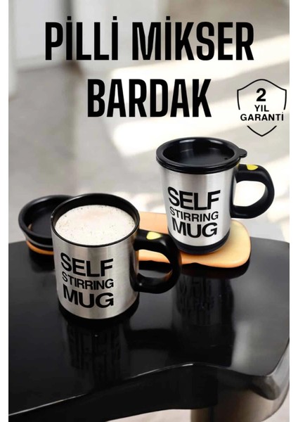 Mikser Kupa Yazılı Mug Bardak Karıştırma Özelliği