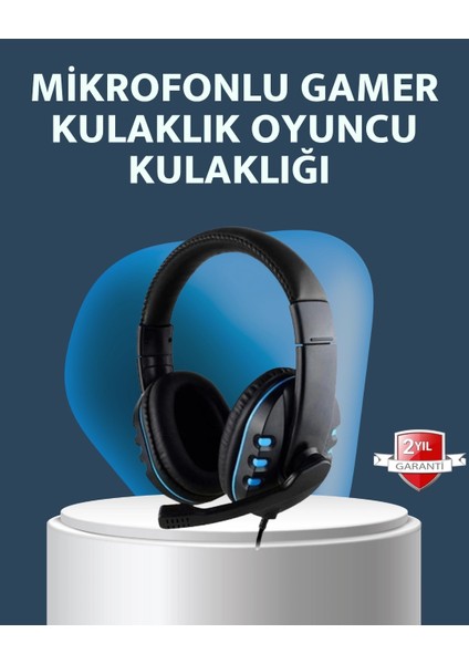 Stereo Mikrofonlu Kablolu Oyun Kulaklığı – Konforlu ve Net Ses Iletimi