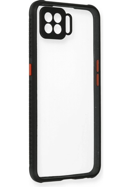 Bfs Oppo A73 Kılıf Miami Şeffaf Silikon - Siyah