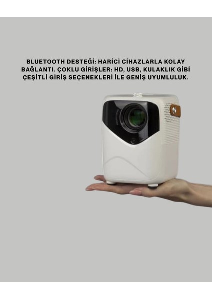 50 Inç Tv Deneyimli Projektör – Yakın Mesafede Geniş Görüntü indirimleri