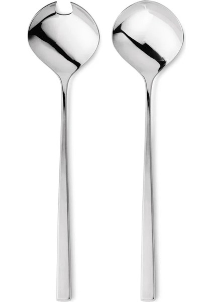 Fuga 2'li Salata Kaşık Takımı 25 cm - 18/8 Paslanmaz Çelik