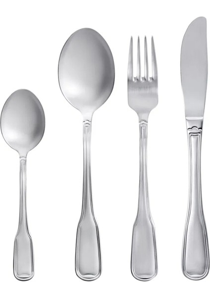 Attaché Çatal, Bıçak, Kaşık Takımı 16 Parça - 18/8 Paslanmaz Çelik