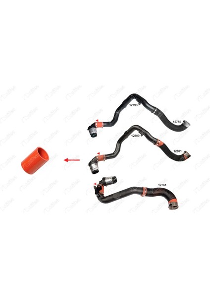 Turbo Borusu Küçük Silikon Master Iıı-Movano B 2.3 Dci 52MMX9CM